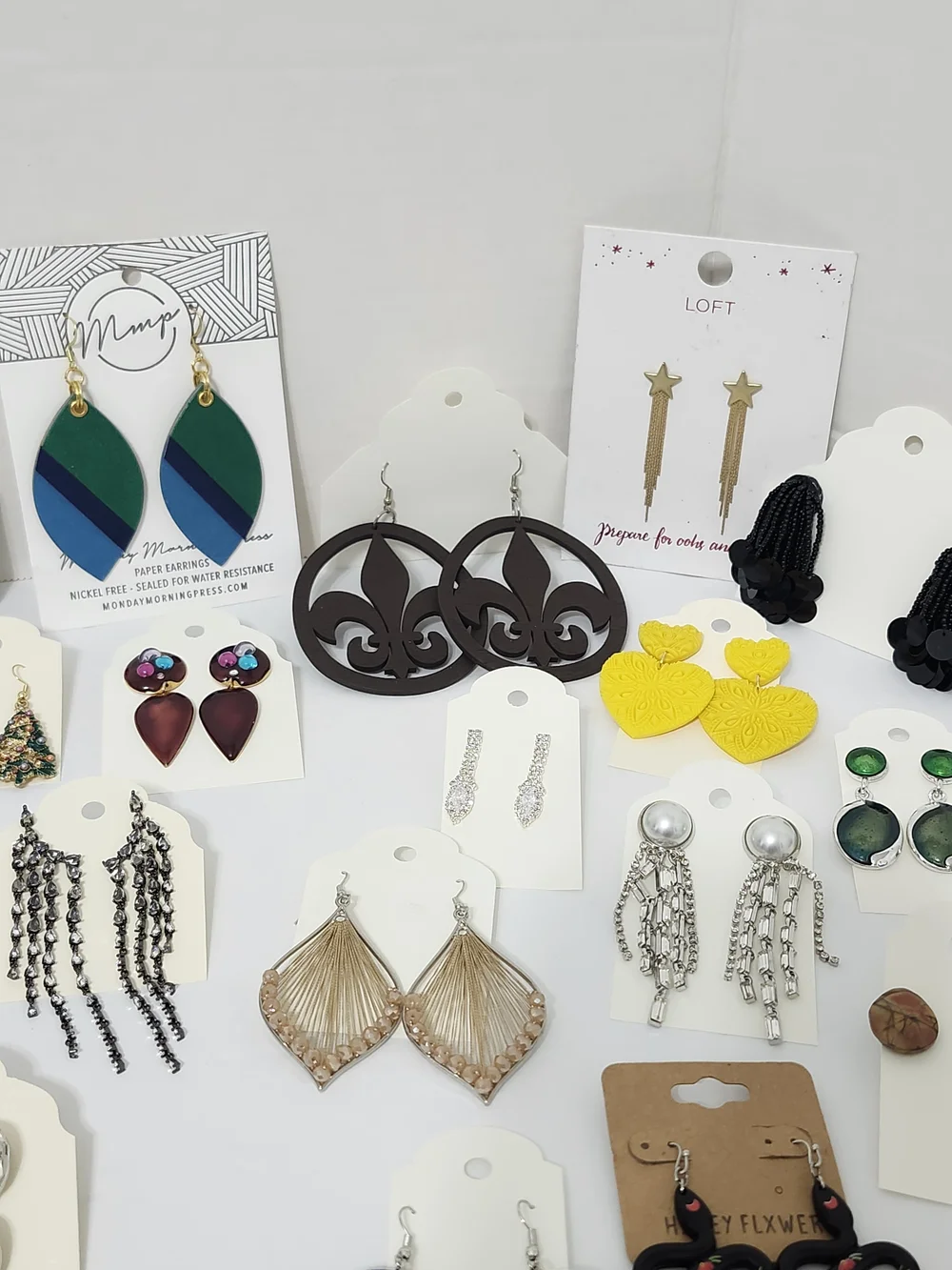 Assorted Earring Mix Rhinestone Wood Vintage To Now Enamel Everyday Wear Variety